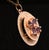 1950s Vintage 14k Amethyst and Diamond Four Leaf Clover Good Luck Charm Pendant, 1950s For Sale - Image 5 of 7