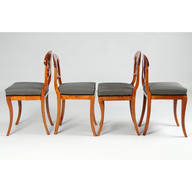 Mid-19th Century Biedermeier Chairs, 1845, Set of 4 For Sale - Image 11 of 13