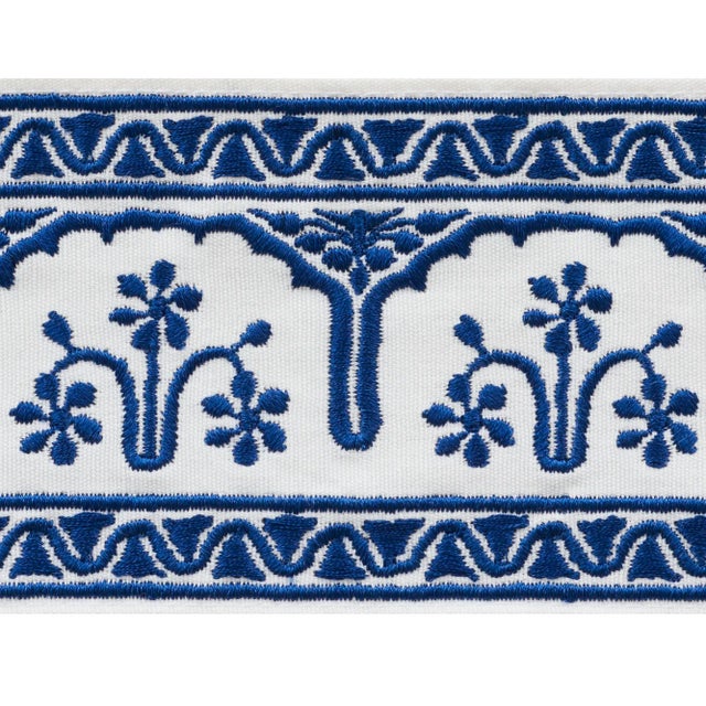 Schumacher Schumacher Nikola Tape Trim in Sapphire For Sale - Image 4 of 4