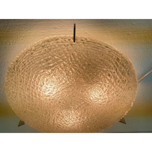 1 ceiling lamp from the 1960s and 1970s, 6-light, E14 socket by Kaiser Leuchten. Glass, metal. Good used condition. Slight...