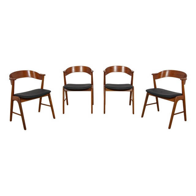 Mid-Century Danish Teak Chairs from Korup Stolefabrik, Denmark, 1960s, Set of 4 For Sale