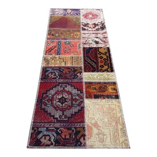 Oushak Vintage Handknotted Wool Rug For Sale