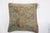 Late 20th Century Antique Persian Sea Foam Color Rug Pillow For Sale - Image 5 of 6