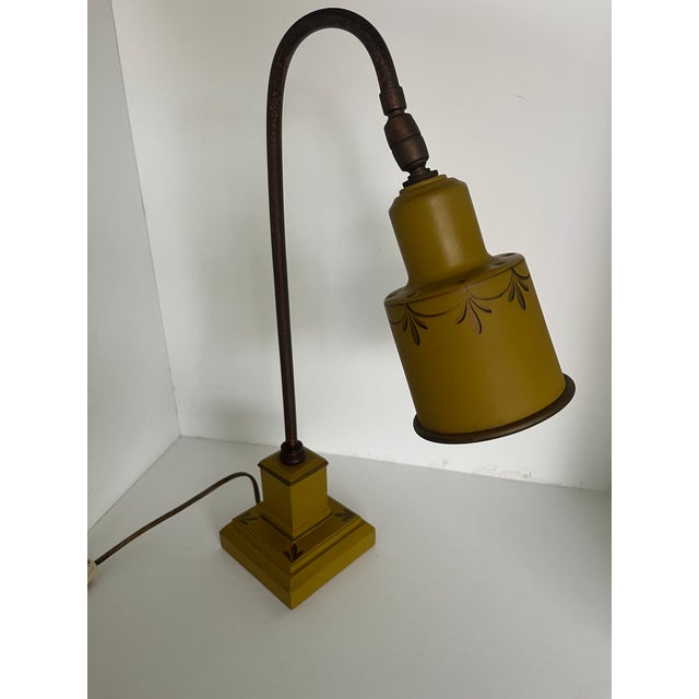 Mustard Yellow! Vintage Toleware! Unique, unusual! Purchased in West NewYork in the 1940s by my grandparents. Dimensions:...