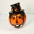 American 1990s Vintage Americana Boho Chic Halloween Jack-O-Lantern Ceramic Cookie Jar For Sale - Image 3 of 13