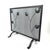 Metal Hand-Forged Wrought Iron Fireplace Screen (Single Panel) Decorative Leaf Design Spark Guard For Sale - Image 7 of 7