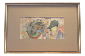 Figuren, Gunther Temech, NY, 1980, Ink and Watercolors