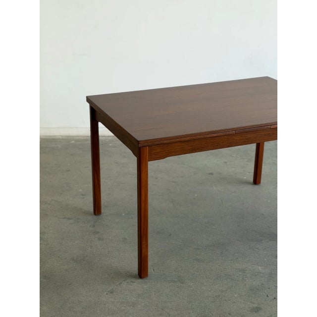 1960s Danish Teak Extendable Dining Table For Sale - Image 5 of 10