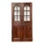 French Door Panels With Arch Top 14 Panes of Glass Set Size 87 X 46 For Sale