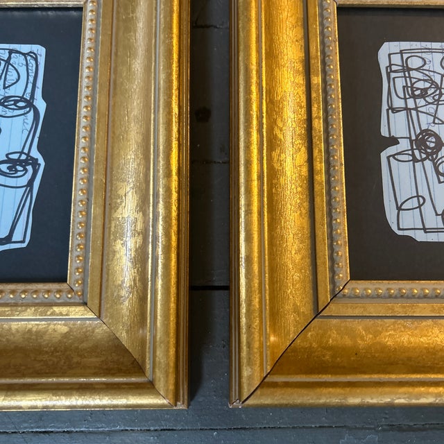 Two Contemporary Original Abstract Marker Drawings by Wayne Cunningham - Set of Two For Sale - Image 4 of 5