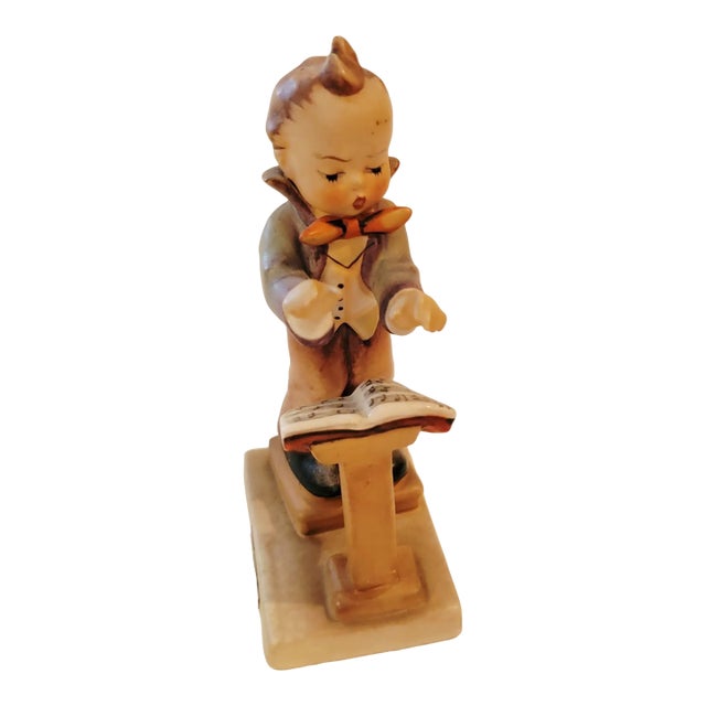 Vintage Hummel Goebel Boy Figurine-Band Leader, Goebel West Germany 129 For Sale