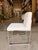 Phillips Phillips Collection White Dining Chair With Stainless Steel Legs For Sale - Image 4 of 5