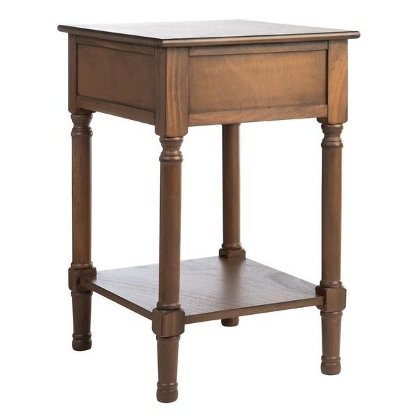 Brown Peyton 1 Drawer Accent Table - Brown For Sale - Image 8 of 11