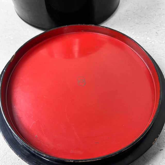 Black Japanese Urushi Chabako Tea Storage Box, 1920s For Sale - Image 8 of 18