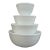 1950s Pyrex True Opal White Nesting Mixing Bowl Unmarked Milk Glass No Pattern For Sale
