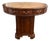 Vintage Maitland-Smith Rotating Rent Table / Drum Table in Mahogany & Burlwood – Alphabetized Drawers – 42” Round For Sale