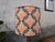 Large Antique Porcelain Lamp in Orange with Art Deco Shade For Sale - Image 12 of 14