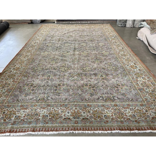 Traditional Vintage Traditional Hand-Knotted Wool Rug - 10'8" x 16'11" For Sale - Image 3 of 10