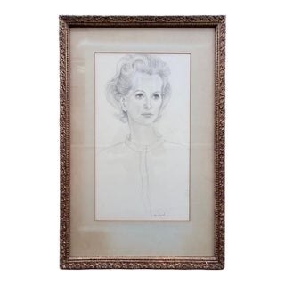 Jean Gilbert Tabaud - Untitled (Sketch of a Woman) C.1960s For Sale