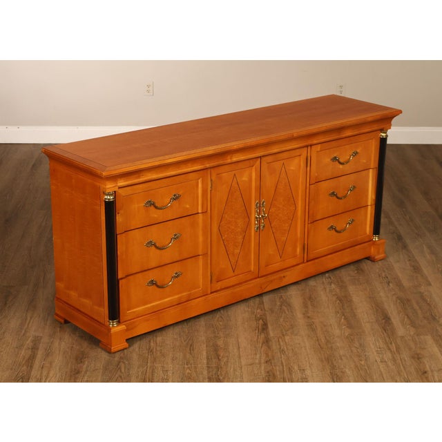 High Quality American Made Maple Long Dresser Or Credenza By Thomasville From The Grand Classics Collection Featuring A...