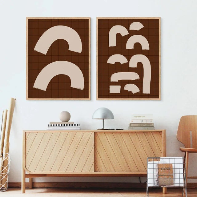 Contemporary Minimalist Abstract Giclee Prints - a Pair For Sale - Image 4 of 5