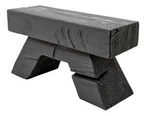 Sculptural Hardwood Side Table by Logniture