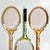 Vintage Americana Boho Chic Wilson Wood Tennis Rackets Decorative Wall Objects - Set of 3 For Sale - Image 6 of 14