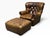 English Vintage Ralph Lauren Writer's Chair and Ottoman, 2000s For Sale - Image 3 of 9