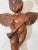 Figurative Antique 1800's Hand Carved Wood Religious Winged Cherub Cupid Sculpture Statue For Sale - Image 3 of 15