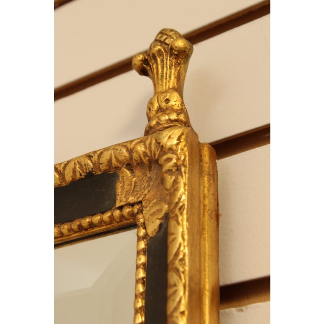 Friedman Brothers Neoclassical Black & Gold Mirror For Sale - Image 11 of 12