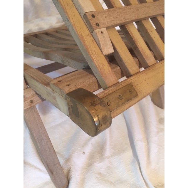 Vintage RMS Queen Elizabeth Cruise Line Deck Chair Chairish