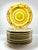 Terre e Provence Set of 10 Ceramic Yellow & Green Salad Plates 9” France Good condition. No chips, cracks, or fleabites....