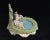 Ceramic 1970s Sitzendorf Porcelain Group Two Young Lovers in Garden Floral Lined Pool and Attending Lambs, Sitzendorf Crown Mark For Sale - Image 7 of 13