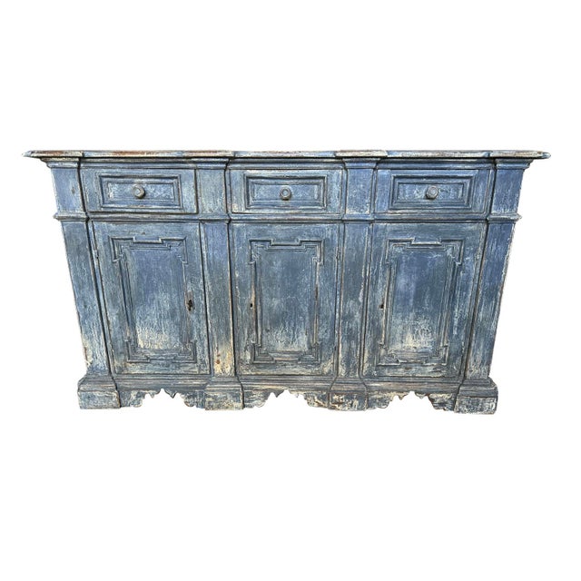 Italian Italian Painted Credenza For Sale - Image 3 of 12