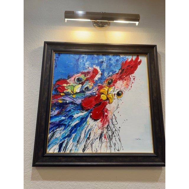 Original Oil Painting, Kuala Lumpur, Malaysia (2018) A vibrant and highly expressive original oil painting acquired from a...