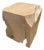 Andrianna Shamaris Minimalist Bleached Teak Wood Side Table For Sale