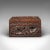 1940s Small Vintage Art Deco Indian Teak Keepsake Box For Sale - Image 6 of 10