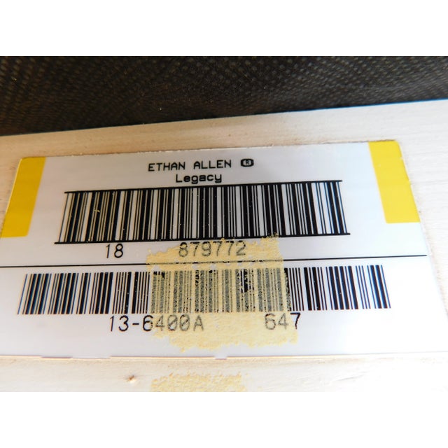 White Ethan Allen Legacy Collection French Country Ladderback Arm Chairs - a Pair For Sale - Image 8 of 12