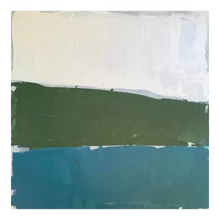 Sarah Trundle, Contemporary Abstract Landscape Painting, "Lakeside" For Sale