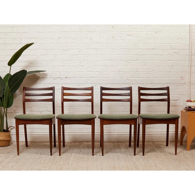 Mid 20th Century Set of Four Danish Modern Chairs For Sale - Image 4 of 6