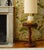 Contemporary Romy Side Table in Stained Rattan with Resin and Leather by Popus Editions For Sale - Image 3 of 5