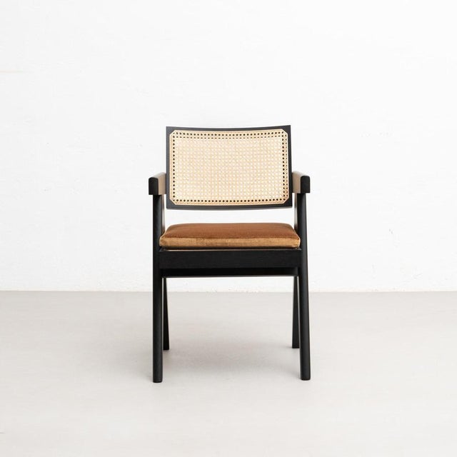 051 Capitol Complex Office Chair with Cushion by Pierre Jeanneret for Cassina For Sale - Image 8 of 18
