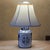 Vintage Blue & White Chinoiserie Porcelain Table Lamp With Double Happiness Symbol For Sale - Image 11 of 18