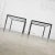 Metal Hollywood Regency Chrome & Glass Square End Tables Brass Details a Pair Style of Maison Jansen For Sale - Image 7 of 16