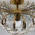 Gold Hollywood Regency Art Deco Basket Chandelier in Brass & Crystal Ceiling Lamp For Sale - Image 8 of 18