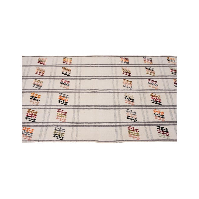 Vintage Embroidered Kilim Runner - 2`7″ X 6`11″ For Sale - Image 4 of 6