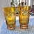 Val Saint-Lambert 1960s Set of 6 multicolor cut to clear highball glasses attributed to Val St Lambert // cut crystal // midcentury glassware // elegant barware For Sale - Image 4 of 10