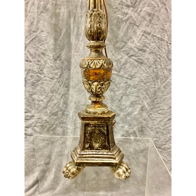 Baroque Antique 19th Century Alterstick Lamp For Sale - Image 3 of 7