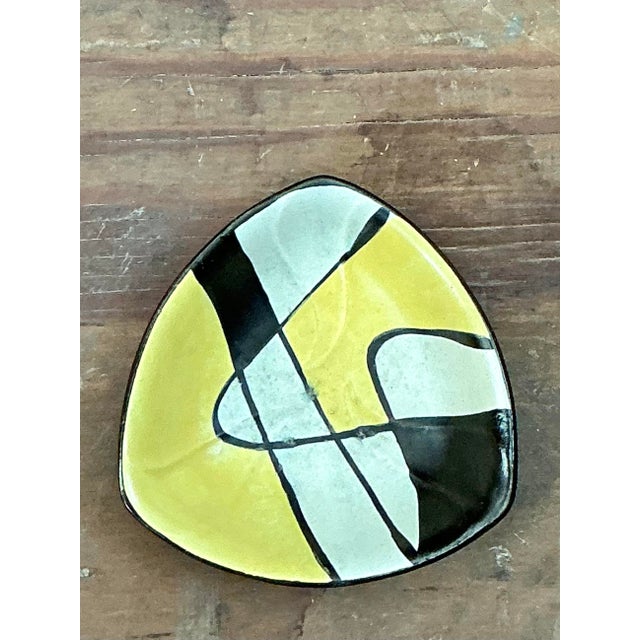 Vintage West German Hand Painted Bowl For Sale - Image 4 of 12