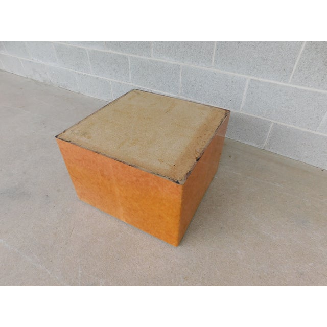 Custom Italian Burl Wood Art Deco Influence 2 Pc Cocktail Table 42" X 42" For Sale - Image 15 of 18
